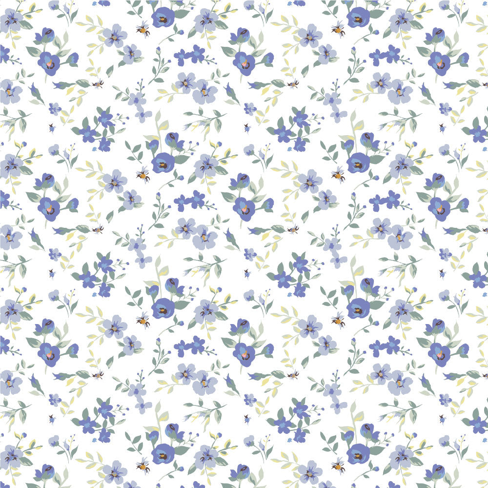 Blossoms Pattern 4-Piece Sheet Set