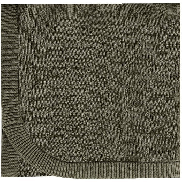 Quincy Mae Knit Baby Blanket || Forest