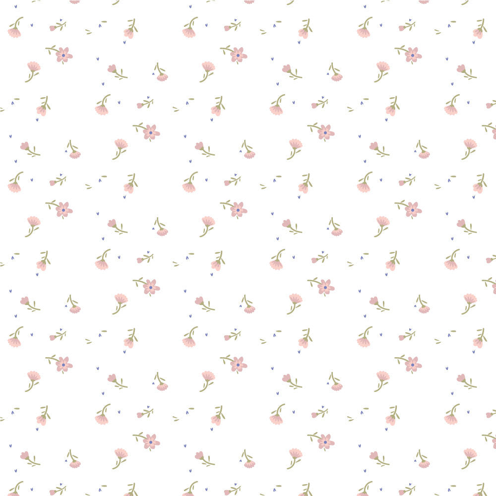 Floral Pattern 4-Piece Sheet Set