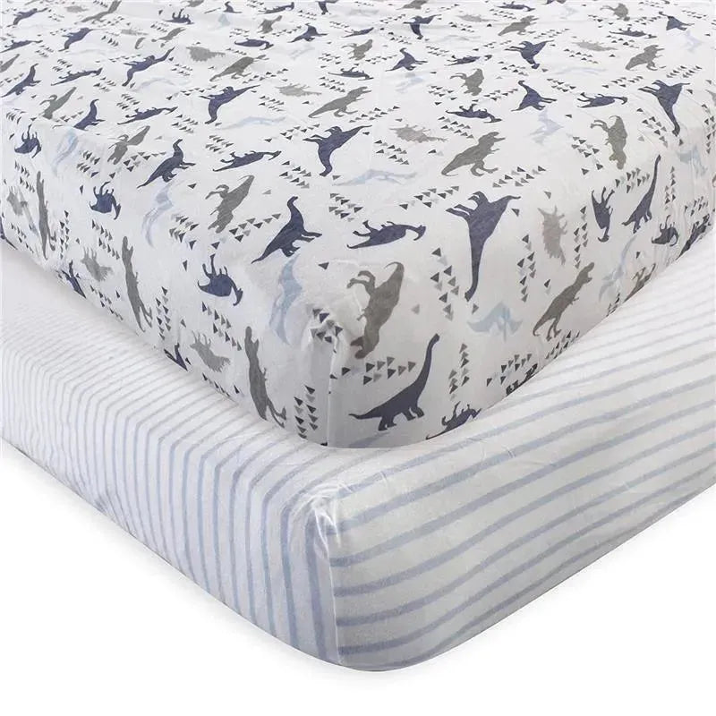 Baby Vision - Unisex Baby Organic Cotton Crib Sheet, Dino