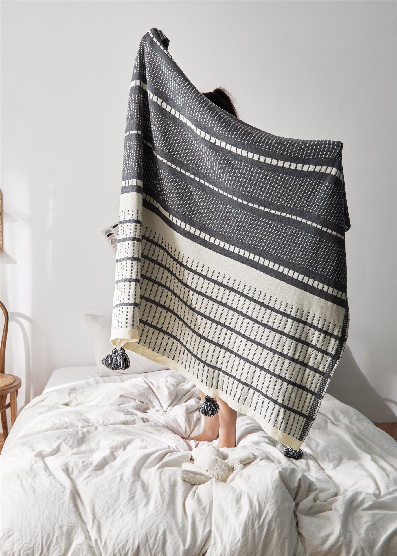 Nordic Cotton Wool Napping Cover Blanket