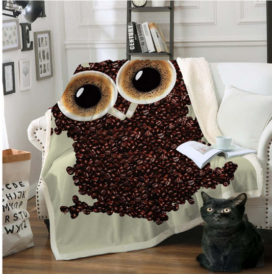 Explosive thickening cotton velvet lazy Napping outdoor blanket