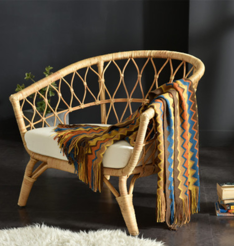 Fringed Knitted Small Napping Blanket Sofa Blanket