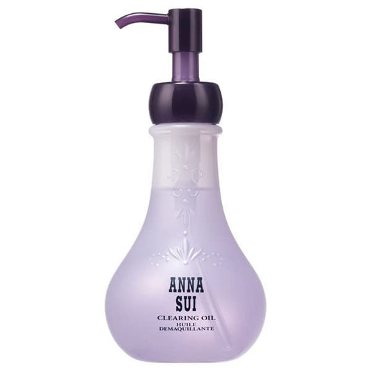 ANNA SUI Clearing Oil, Cleansing Oil, Makeup Remover to Cleanse and Melt Waterproof Makeup, Moisturizing, Double Cleanse, Botanical Oil, 6.7 Fl Oz