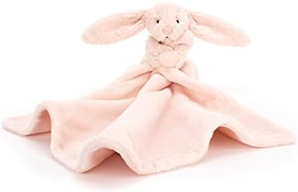 Jellycat Bashful Blush Bunny Soother Baby Stuffed Animal Security Blanket