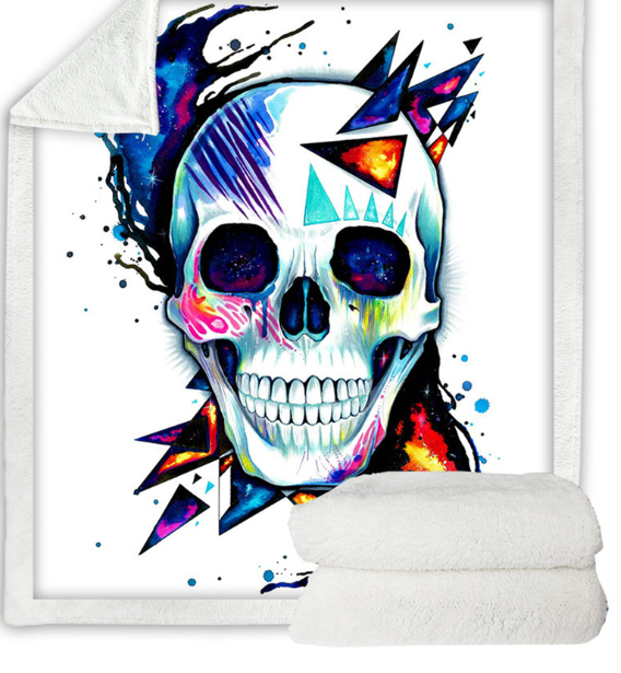 Explosive thickening cotton velvet lazy Napping outdoor blanket