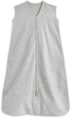 HALO SleepSack, 100% Cotton Wearable Blanket, Swaddle Transition Sleeping Bag, TOG 0.5, Heather Grey, X-Large