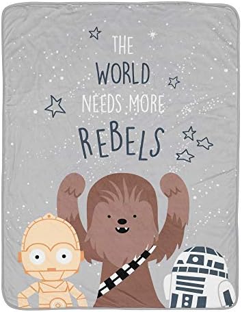 Lambs & Ivy Star Wars Rebels Baby Blanket - Gray
