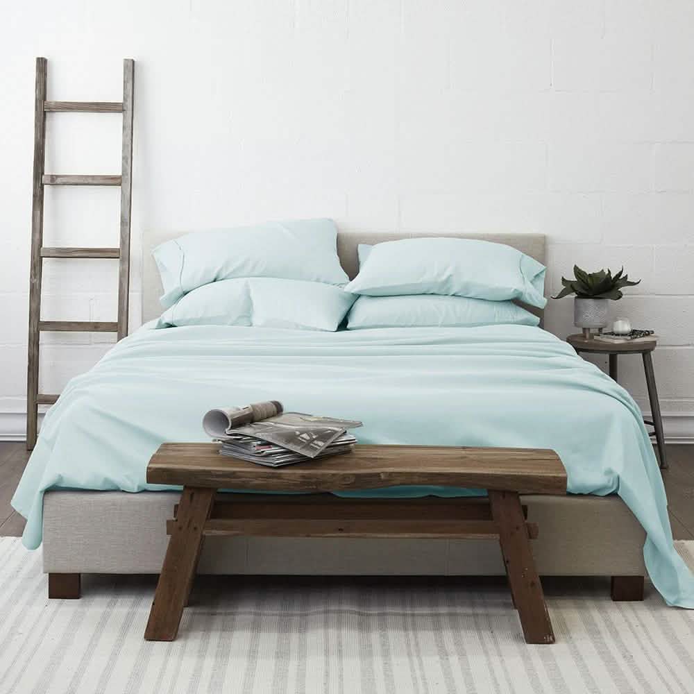 6-Piece: Essential Sheet Set Bedding Twin Aqua - DailySale