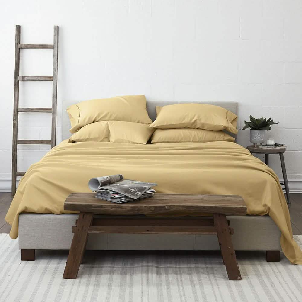 6-Piece: Essential Sheet Set Bedding Twin Gold - DailySale