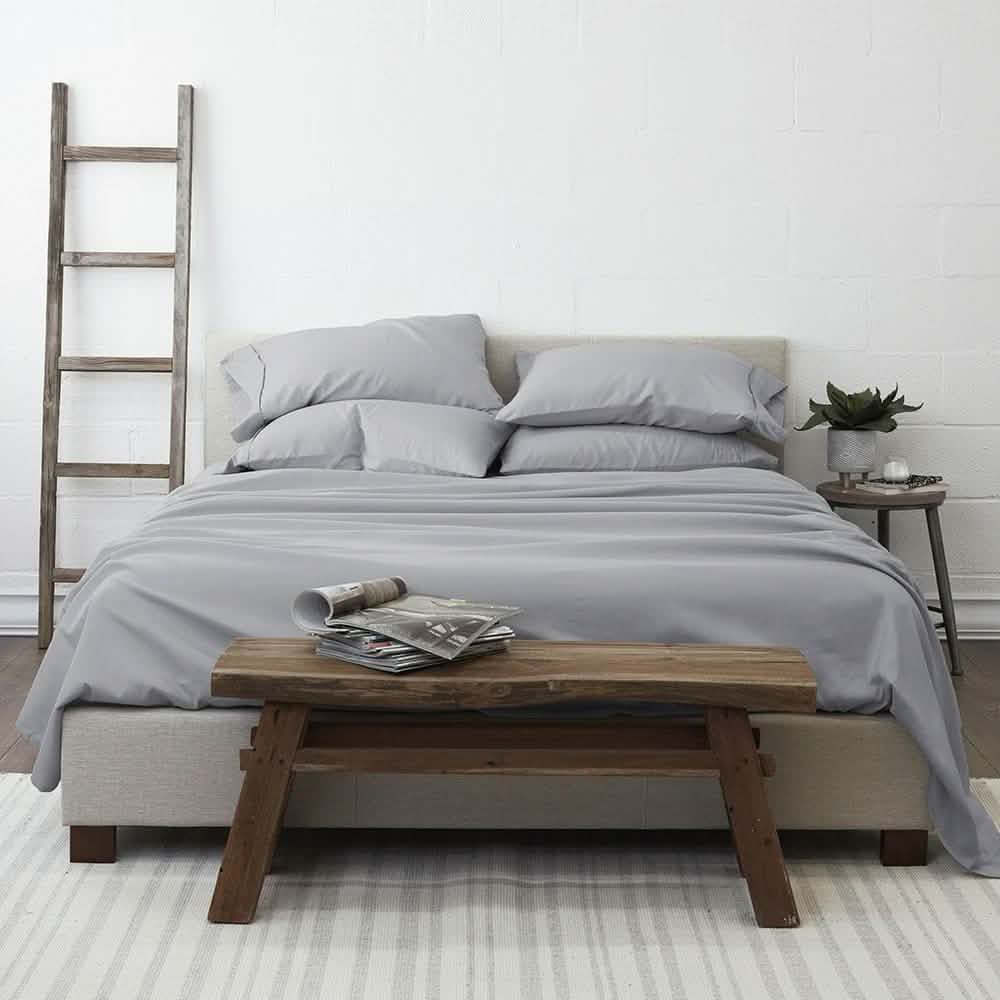 6-Piece: Essential Sheet Set Bedding Twin Light Gray - DailySale