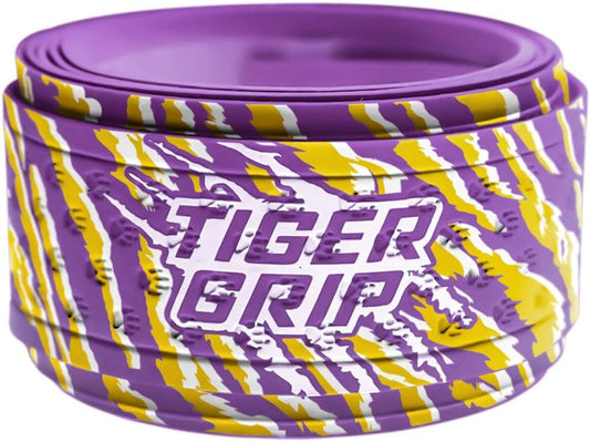 Bat Wrap/Bat Tape for Baseball and Softball - 1.1mm - Tiger Bait(Purple,Amber,White)