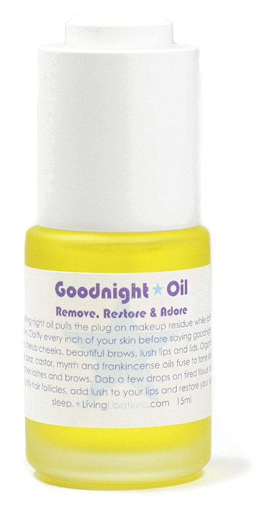 Living Libations - Organic/Wildcrafted Goodnight Oil Eye Makeup Remover (0.5 fl oz / 15 ml)