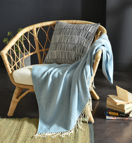 Fringed Knitted Small Napping Blanket Sofa Blanket
