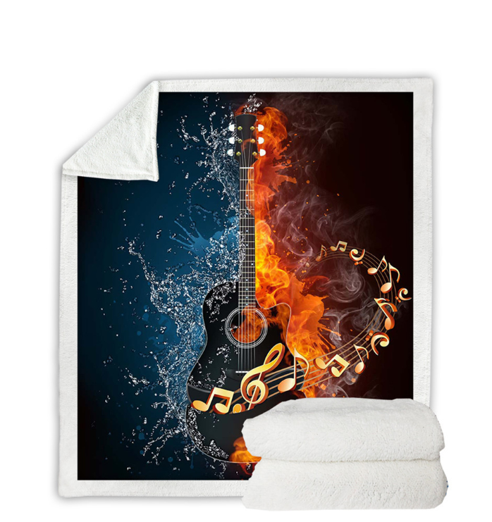 Explosive thickening cotton velvet lazy Napping outdoor blanket