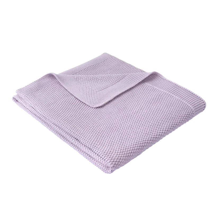 Mini Pocket 100% Cotton Knit Baby Blanket