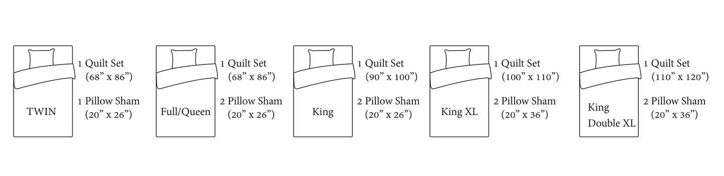 3-Piece Green Cotton Blend Reversible Quilt Set