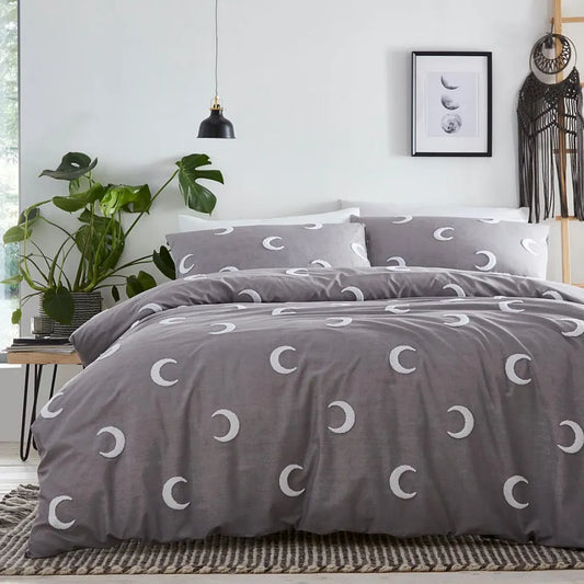 Crescent Grey Duvet Set