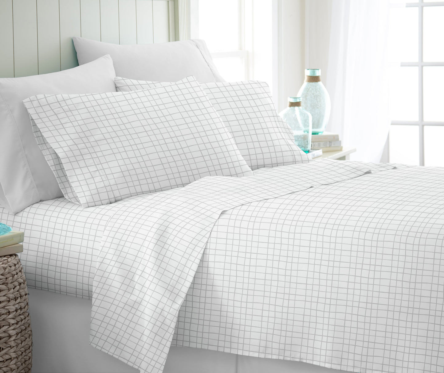 Crossroad Pattern 4-Piece Sheet Set