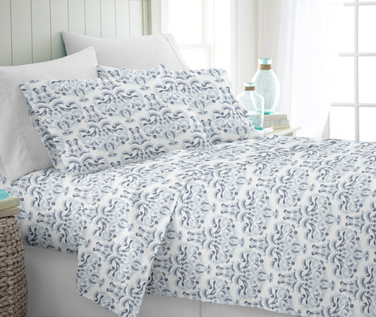 Garden Estate Pattern 4-Piece Sheet Set