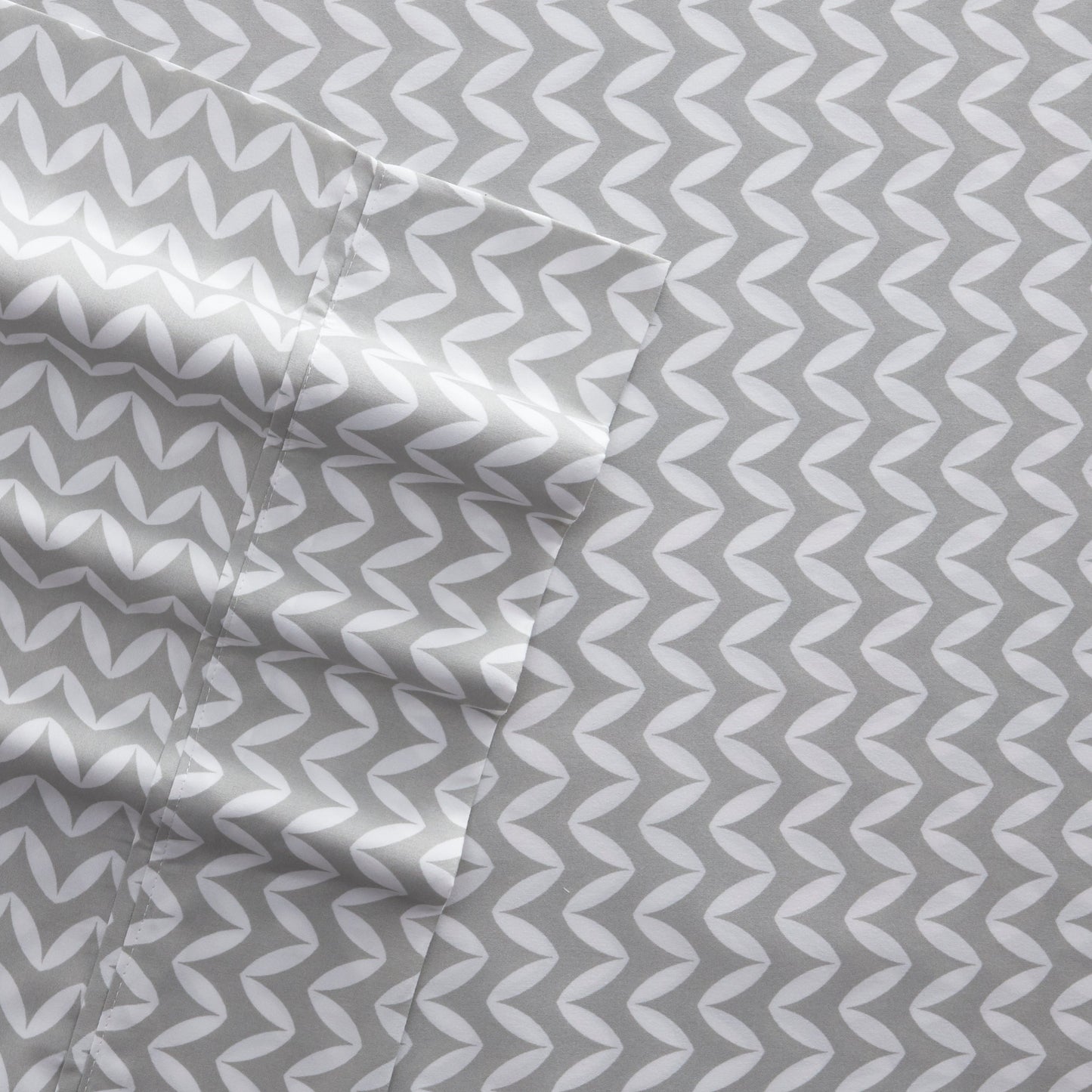 Puffed Chevron Pattern 4-Piece Sheet Set