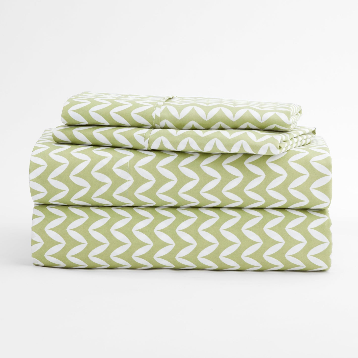 Puffed Chevron Pattern 4-Piece Sheet Set
