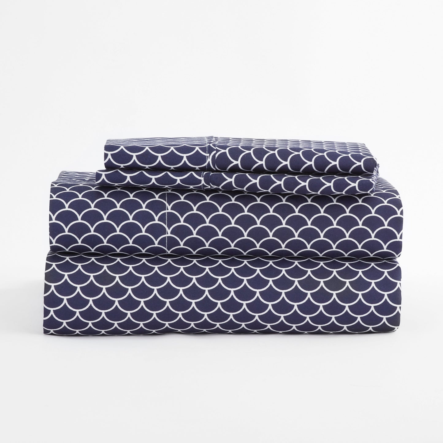 Scallops Pattern 4-Piece Sheet Set