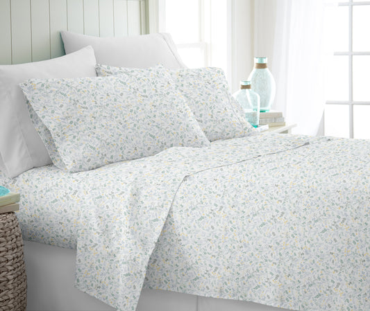 Wildflower Pattern 4-Piece Sheet Set