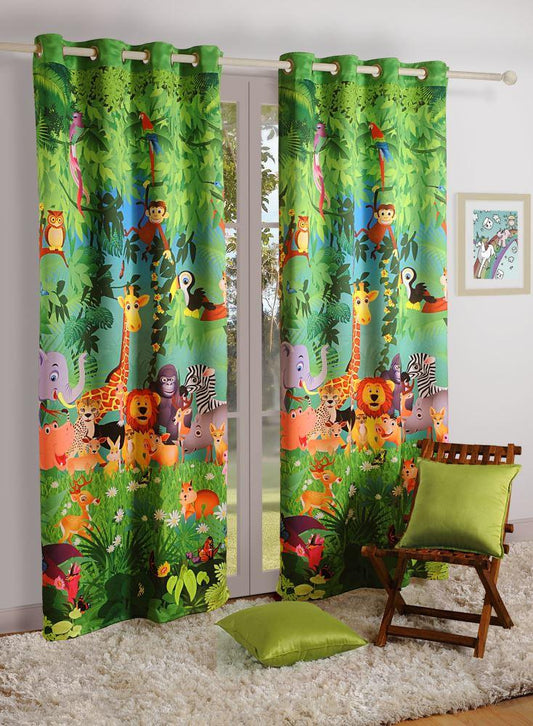 Jungle friends Kids Curtain - Flickdeal.co.nz