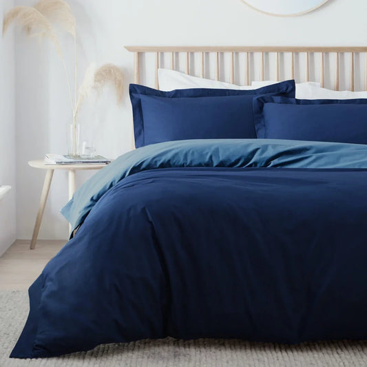 Navy/Airforce Plain Dyed Duvet Set