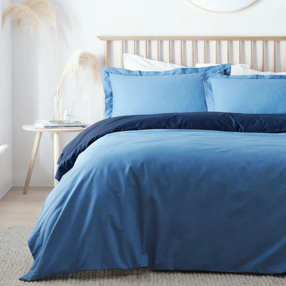Navy/Airforce Plain Dyed Duvet Set