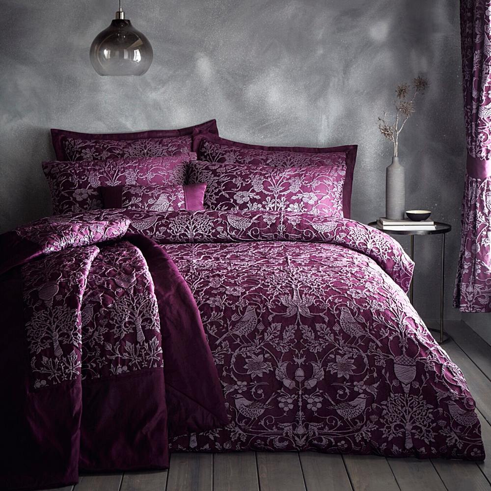 Oak Tree Plum Duvet Set