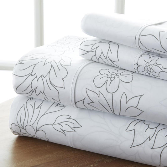 Vines Pattern 4-Piece Sheet Set