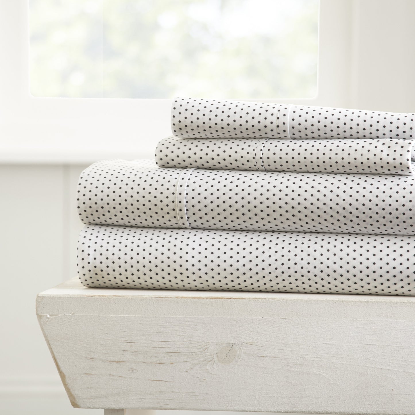 Stippled Pattern 4-Piece Sheet Set
