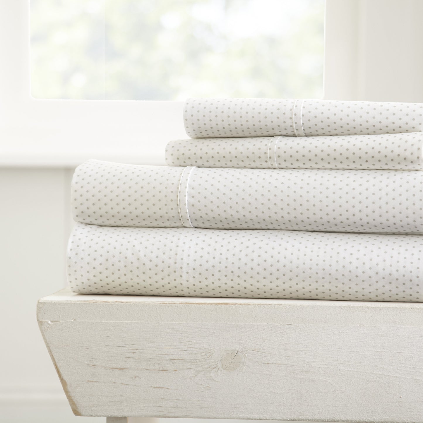 Stippled Pattern 4-Piece Sheet Set