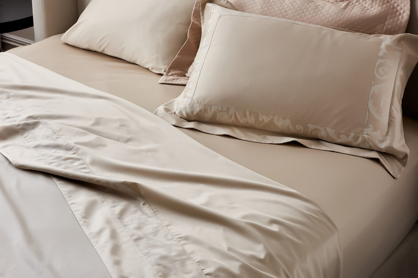 Champagne Yarn Dyed Flat Sheet Set