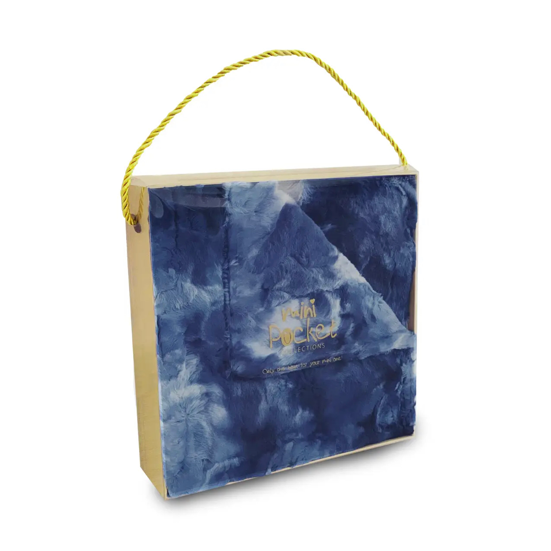 Mini Pocket Faux Fur Tie Dye Baby Blanket