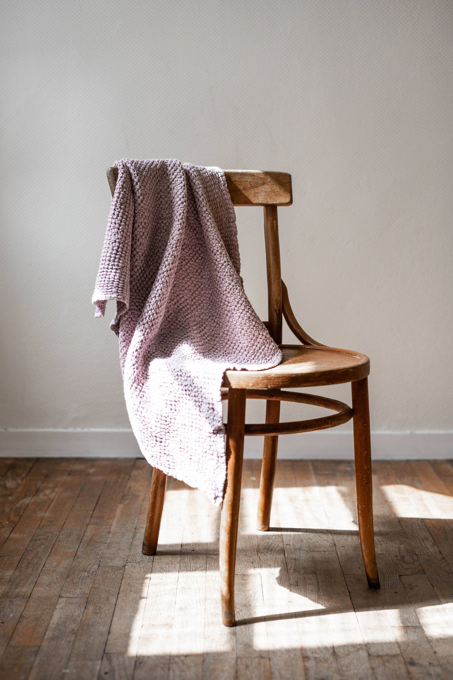 Linen Waffle Baby Blanket Baby Blankets AmourLinen Dusty Rose