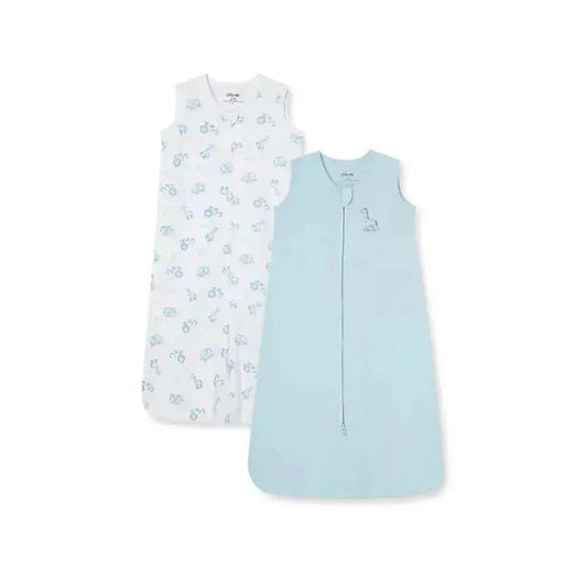 Little Me Giraffe 2Pk Sleep Bags - Blue