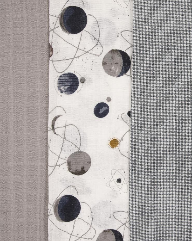 Little Unicorn Cotton Muslin Swaddle Blanket 3-Pack Set - Tadpole