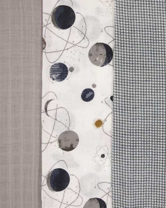 Little Unicorn Cotton Muslin Swaddle Blanket 3-Pack Set - Tadpole