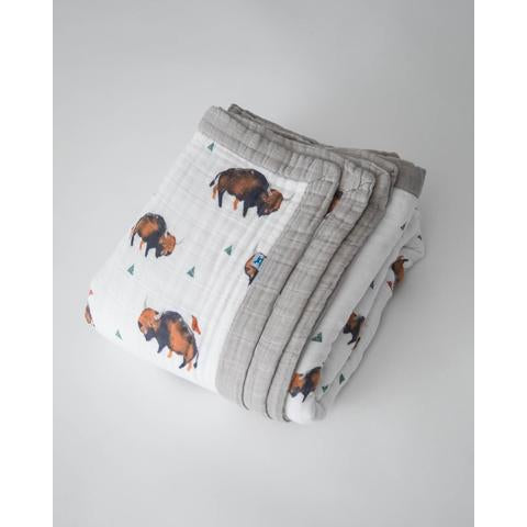 Little Unicorn Cotton Muslin Big Kid Quilt Bison