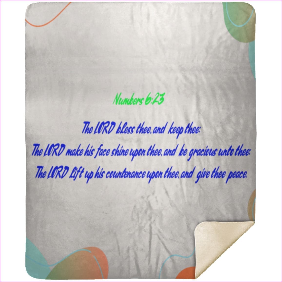 White One Size - Numbers 6:23 Home Premium Mink Sherpa Blanket 50x60 - bedding at TFC&H Co.