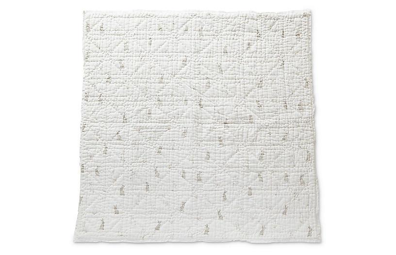 Petit Pehr Bunny Hop Quilted Blanket