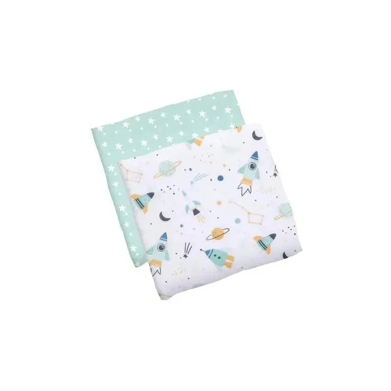 Stephen Joseph - 2Pk Space Muslin Blanket Set