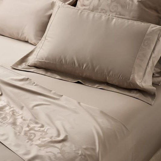 Oyster Taupe Flat Sheet Set