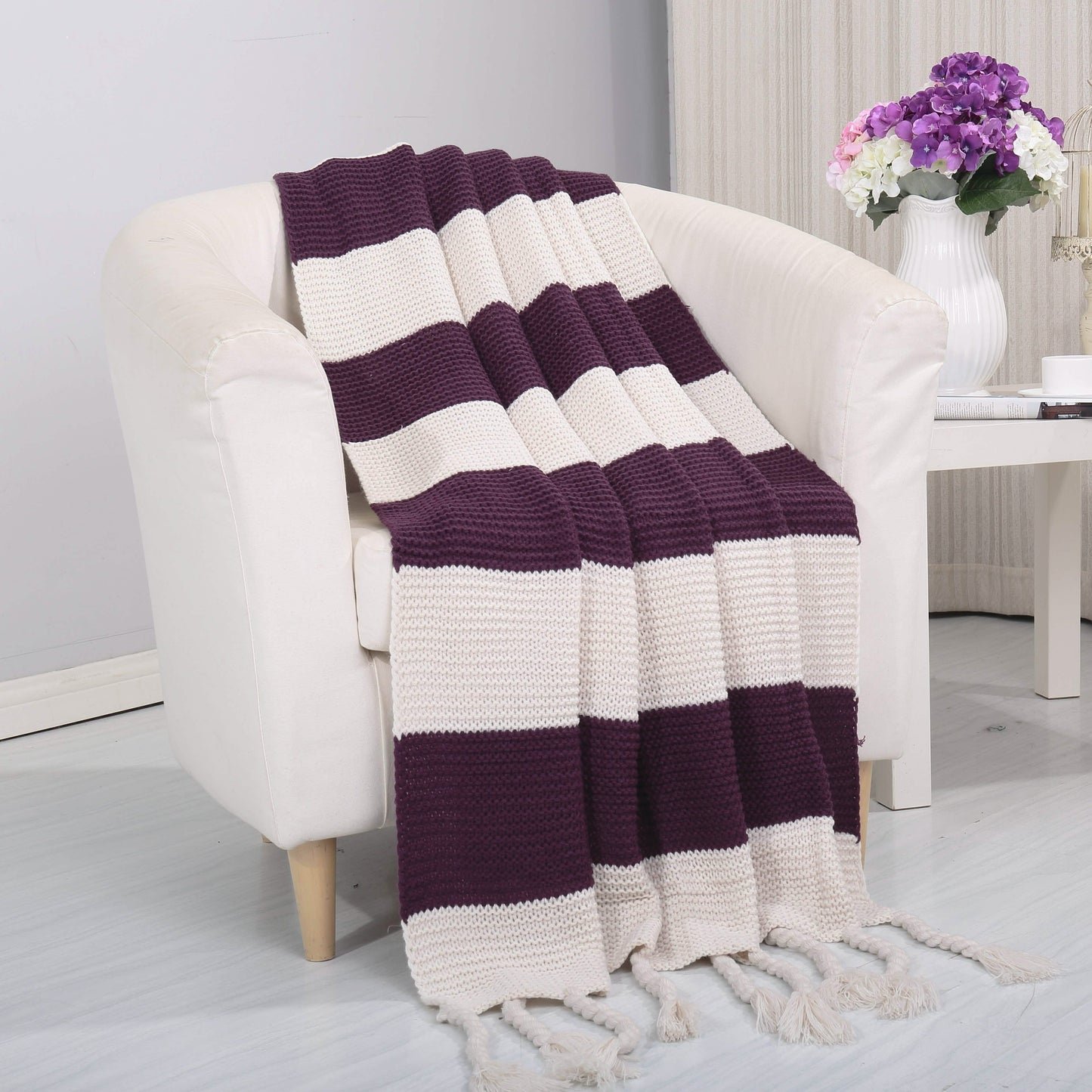 Vintage Pietra Soft Blanket Bed & Bath Vintage Purple - DailySale